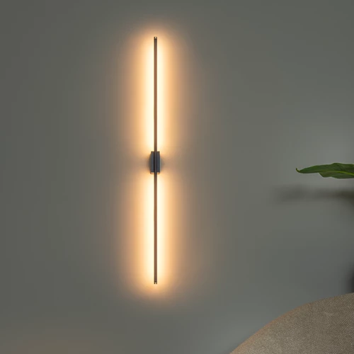 Lucide MARNIK - Wandlamp - LED Dimb. - CCT - 1x18W 2700K/4000K - Handbewegingssensor - Zwart | Premium - sfeer 1
